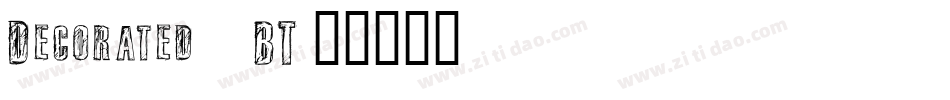 Decorated 035 BT字体转换